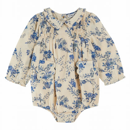 Emile at Ida Baby Romper ~ Orchid Bleu