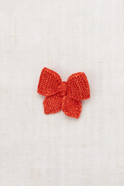 Misha & Puff Medium Puff Bow ~ Red Flame