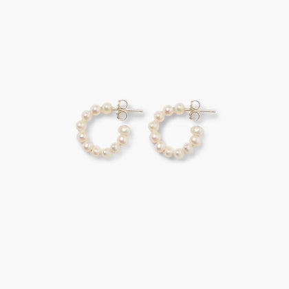 Chan Luu Petit Pearl Hoop Earrings