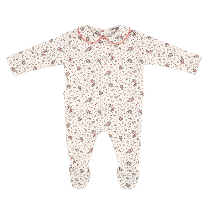 Bebe Organic Blanca Collar Onesie ~ Fall Floral