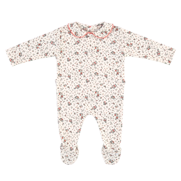 Bebe Organic Blanca Collar Onesie ~ Fall Floral