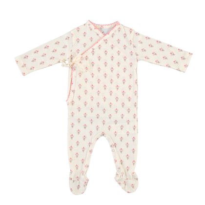 Bebe Organic Mora Wrap Onesie ~ Bouquet