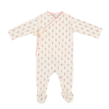 Bebe Organic Mora Wrap Onesie ~ Bouquet