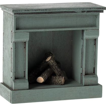 Maileg Miniature Fireplace ~ Blue