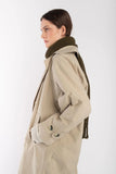 Micaela Greg Taupe Seamed Trench