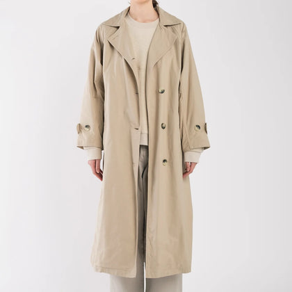 Micaela Greg Taupe Seamed Trench