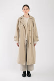 Micaela Greg Taupe Seamed Trench