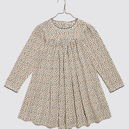 Little Cottons Organic Pointelle Maddie Dress ~ Orchard Floral