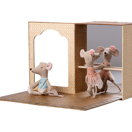 Pre-Order Maileg Ballet Mice in Dance Studio ~ Little Sister & Brother