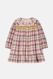 Louise Misha Delia Dress ~ Cream Frosty Check