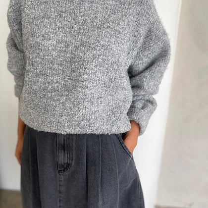 Le Bon Elise Sweater - Ht Grey