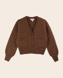 Emile et Ida Women Very Soft Cardigan ~ Chestnut