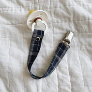 Lalaby Plaid Pacifier Clip