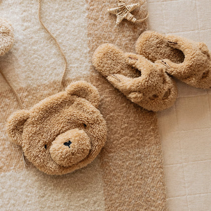 Rylee & Cru Bear Slippers ~ Gold