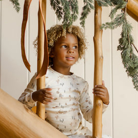 Rylee & Cru Organic LS Pajama Set ~ Winter Town