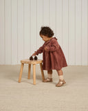 Quincy Mae Velour Dress ~ Cranberry