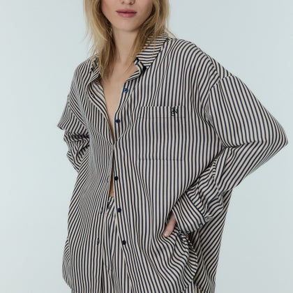 New Society - West Womens Shirt - Midnight