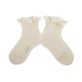 Collegien Annette Socks w/ Lace - Cream