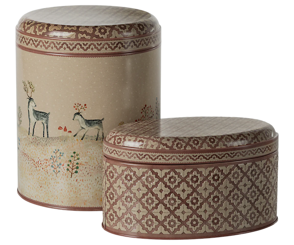 Maileg Winter Wonderland Metal Tin Set