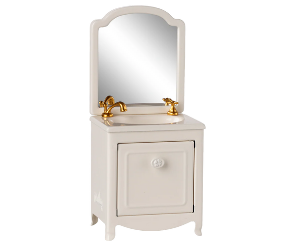 Maileg Sink Dresser, Mouse ~ Off White