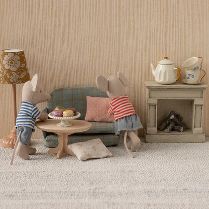 Maileg Oval Coffee Table ~ Mouse