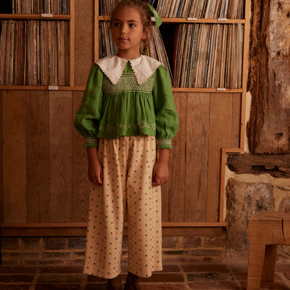 Apolina Cornelia Blouse ~ Retro Green