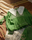 Apolina Cornelia Blouse ~ Retro Green