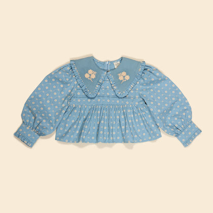 Apolina Dionne Blouse ~ Quilt Calico