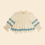 Apolina Mia Blouse ~ Meadow Calico Cashew