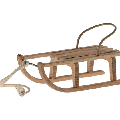 Maileg Wooden Mouse Sled