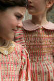 Bonjour Diary Apron Dress ~ Tapestry Pink Stripe