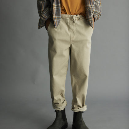 Little Cozmo Brush Twill Pants ~ Stone