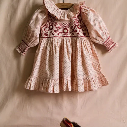 Bonjour Diary Iris Tunic ~ Pink Dot Print