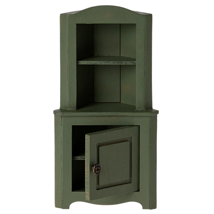 Maileg Miniature Corner Cabinet ~ Green