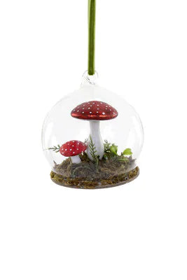 Woodland Mushroom Globe Ornament