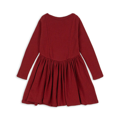 Konges Minnie Dress ~ Red Dahlia