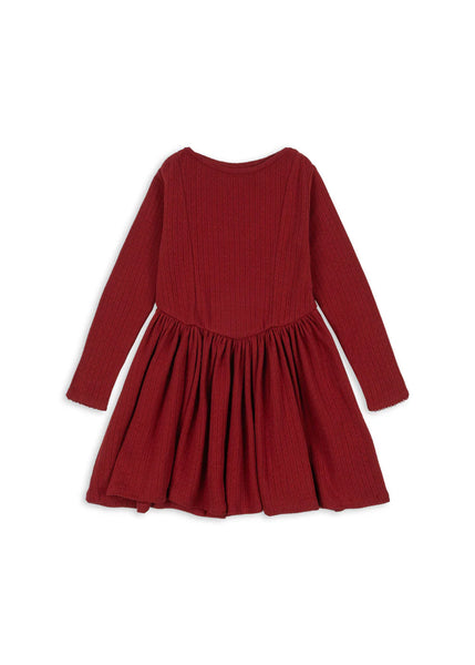Konges Minnie Dress ~ Red Dahlia