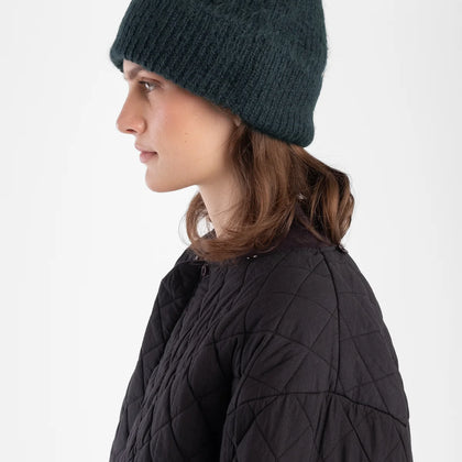 Micaela Greg Brushed Knit Hat Forest