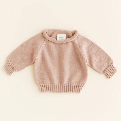 Hvid Georgette Sweater in Pink