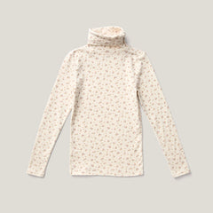 Soor Ploom Snap Turtleneck ~ Rosewood Pointelle | Wee Mondine