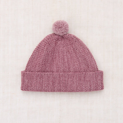 Misha & Puff Garter Hat ~ Antique Rose