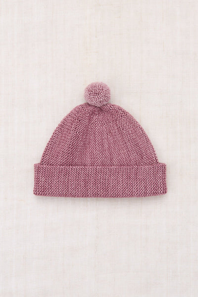 Misha & Puff Garter Hat ~ Antique Rose