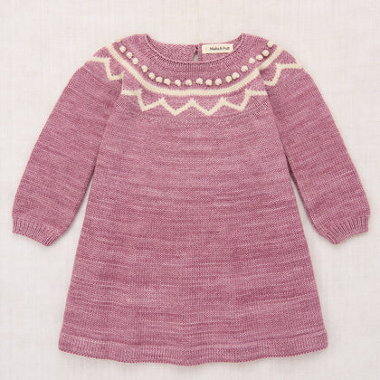 Misha & Puff Zig Zag Dress ~ Antique Rose