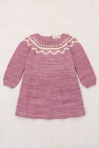Misha & Puff Zig Zag Dress ~ Antique Rose