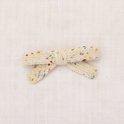 Misha & Puff Jumbo Goldie Bow ~ Snowglobe Confetti