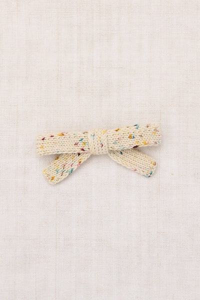 Misha & Puff Jumbo Goldie Bow ~ Snowglobe Confetti