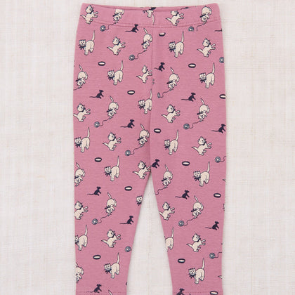 Misha & Puff Baby Legging ~ Antique Rose Cat & Mouse