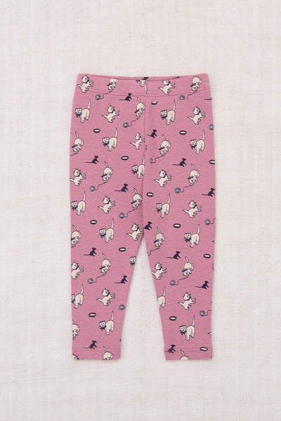 Misha & Puff Baby Legging ~ Antique Rose Cat & Mouse