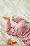 Misha & Puff Baby Legging ~ Antique Rose Cat & Mouse