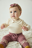Misha & Puff Baby Leaf Headband ~ Antique Rose